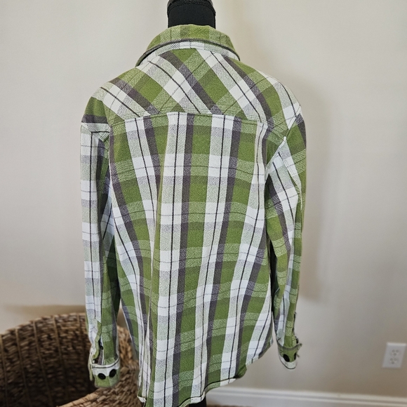 Men's heavy flannel Shacket. - Picture 2 of 4